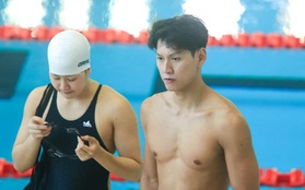 Cận cảnh buổi tập của dàn "nam thần" đội tuyển bơi Việt Nam chuẩn bị cho SEA Games 31