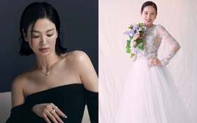 Sốc hơn chuyện Song Joong Ki dự hôn lễ Hyun Bin: Son Ye Jin "đụng hàng" Song Hye Kyo trong ảnh mặc váy cưới