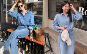 Trang phục denim-on-denim lại thành xu hướng, nàng nào diện lên cũng trẻ trung đầy phong cách