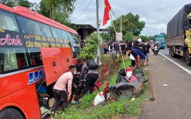 Tạm giữ tài xế xe khách lấn làn, vượt ẩu gây tai nạn làm 2 người chết