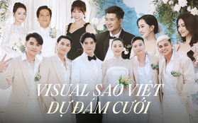 Sao Việt dự cưới đồng nghiệp: Nhóm 365 soái ca ngời ngời, vũ trụ visual hội tụ tại hôn lễ thế kỷ của Đông Nhi!