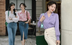 4 kiểu áo blouse che bụng cực khéo, mặc lên là gầy, chị em sắm bao nhiêu cũng không chán