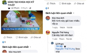 Đề tài khoa học kỹ thuật của học sinh mua bán công khai trên các chợ online