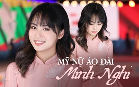 Minh Nghi đẹp rạng rỡ chiếm trọn spotlight với tà áo dài trong ngày ra quân của Đội tuyển Tốc Chiến tại SEA Games 31