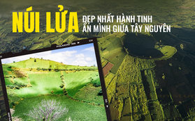 Thiên đường mới nổi ở Tây Nguyên: Miệng núi lửa uốn lượn giữa thiên nhiên hoang sơ, mỗi mùa lại được nhuộm màu bởi một loài hoa đẹp như cổ tích