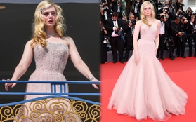 Elle Fanning tại Cannes 2022: Diện váy hồng để tóc vàng xinh xuất sắc đến độ được ví như Juliet giữa đời thực