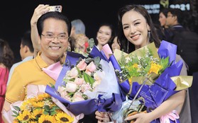NSND Trần Nhượng bay vào Phan Thiết chúc mừng con gái "rượu" thi Hoa hậu