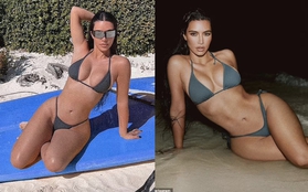 Kim Kardashian tung ảnh bikini nhỏ xíu gây "bão" mạng xã hội