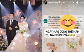 Cầu thủ Việt "ting ting" chúc mừng sinh nhật vợ mới cưới kèm theo con số khủng