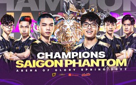 Saigon Phantom hủy diệt V Gaming, thiết lập kỷ nguyên mới với lần thứ 4 lên ngôi vô địch Đấu Trường Danh Vọng