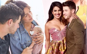 Hoa hậu Priyanka Chopra và chồng kém 10 tuổi chia sẻ hình ảnh con gái đầu lòng