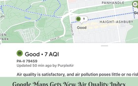 Có thể xem chất lượng không khí ngay trên Google Maps