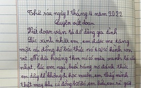 Bài văn tả chiếc đồng hồ của bé gái tiểu học khiến cô giáo lẫn dân mạng ôm bụng cười lăn