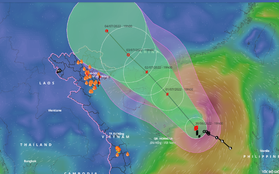 Bão số 1 tăng cấp nhanh, vùng ảnh hưởng rất rộng lớn