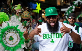 CĐV Boston Celtics ăn mừng chiến thắng sau 12 năm "thiếu vắng" Chung kết NBA