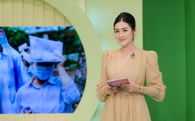 Á hậu Tú Anh "thấy run" khi quay trở lại VTV với vai trò MC sóng quốc gia