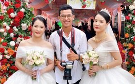 Chị em song sinh lên "xe hoa" cùng ngày ở Quảng Nam: "Chuẩn bị đồ cưới lộn xộn nhưng may mắn thành công tốt đẹp!"