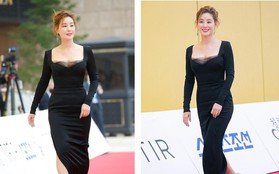 Hoa hậu Hàn Quốc khoe thềm ngực sexy tuổi 55, mặt lộ nếp nhăn vẫn gây thương nhớ