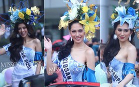 Thí sinh Hoa hậu Philippines 2022 xinh đẹp diễu hành trên phố bằng xe mui trần