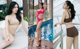 Top 3 HHVN 2020 đọ dáng với bikini: Ngọc Thảo cực sexy, Đỗ Thị Hà nuột nà với đôi chân thẳng tắp