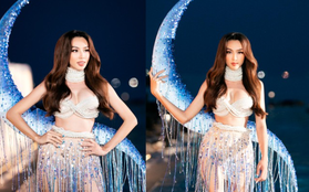 Hoa hậu Thuỳ Tiên hoá "nữ thần biển cả" nóng bỏng, sánh vai Lương Thuỳ Linh làm vedette