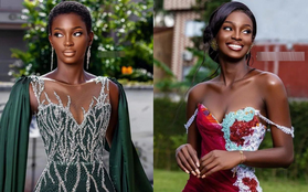 Nhan sắc "viên ngọc trai đen" vừa đăng quang Hoa hậu Bờ biển Ngà 2022