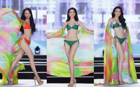 Mãn nhãn màn trình diễn bikini đẹp mắt của Top 20 Miss World Vietnam 2022