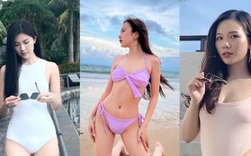 Lương Thanh diện áo tắm tôn dáng gợi cảm, con gái NSND Trần Nhượng nóng bỏng với bikini