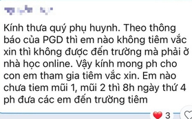 Nha Trang: Học sinh tiểu học không tiêm ngừa Covid-19 thì phải học trực tuyến