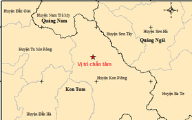 Kon Tum ghi nhận thêm 3 trận động đất trong hôm nay