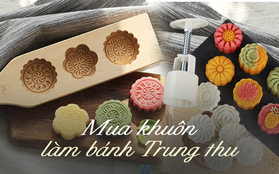 Đi sắm khuôn làm bánh Trung thu: siêu nhiều mẫu hoa văn độc đáo, vừa dễ dùng lại rẻ chỉ từ 25k