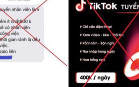 Tham gia kiếm tiền trên ứng dụng TikTok, một phụ nữ bị lừa gần 300 triệu đồng