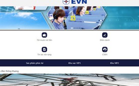 Xuất hiện trang web giả mạo thương hiệu EVN
