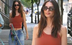 Emily Ratajkowski diện mốt không nội y ra phố, không tha thứ cho chồng ngoại tình