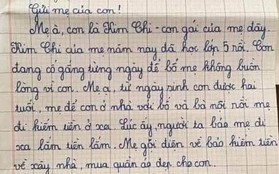 “Ngày thông báo họp phụ huynh con cũng khóc mẹ à”