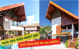 Ngôi nhà miền nhiệt đới sát bờ biển - nơi sự sôi động hiện lên trong từng góc cạnh