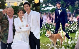 Tài tử Tiệm Mỳ Mỹ Nam dắt cún cưng rước dâu, Lee Sang Yoon và dàn sao tưng bừng check in ở hôn lễ