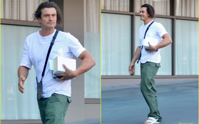 Không còn lãng tử, tài tử Orlando Bloom gây chú ý với diện mạo xuề xòa khác lạ