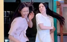 Phim "Duyên kiếp": Hậu trường hài hước cảnh Trương Mỹ Nhân bị Ngô Phương Anh đánh