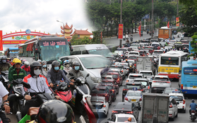 Ảnh: Người dân ùn ùn trở lại Hà Nội và TP.HCM sau kỳ nghỉ, tai nạn giao thông khiến cửa ngõ vào Thủ đô tắc dài