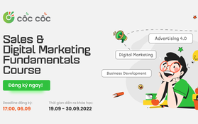 Giờ chót đăng ký khóa học thực chiến về Sales và Digital Marketing cùng giảng viên cực chất từ Cốc Cốc!