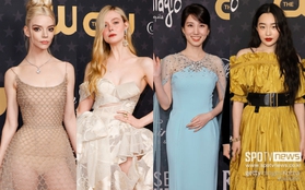 Thảm đỏ Critics Choice 2023: "Tiên tử" Elle Fanning - Anya Taylor tựa búp bê đọ sắc Park Eun Bin, tình màn ảnh Lee Min Ho hoá thảm họa