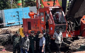 Vụ cháu bé lọt trụ công trình 35m tại Đồng Tháp: Lực lượng cứu hộ đã đào đến độ sâu 27m