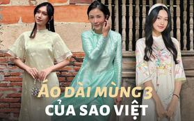 Ngắm áo dài mùng 3 Tết của mỹ nhân Việt: nhiều thiết kế đơn giản nhưng cực kỳ tinh tế, giá lại hợp lý với túi tiền