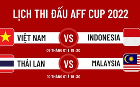 Lịch bán kết lượt về AFF Cup 2022: Chờ ĐT Việt Nam thể hiện sức mạnh