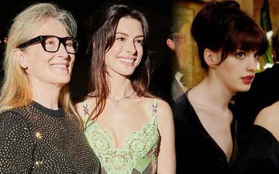 Cặp đôi Yêu Nữ Thích Hàng Hiệu hội ngộ sau 17 năm, Anne Hathaway gây sốt với nhan sắc cuốn hút ở tuổi U40