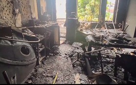 Cận cảnh hiện trường căn nhà 3 tầng bị cháy khiến 2 cháu bé tử vong ở Đà Nẵng
