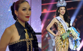 Lan Khuê né tránh nhắc đến ồn ào của Bùi Quỳnh Hoa, gây dậy sóng khi huỷ theo dõi Miss Universe Vietnam