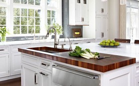 Đảo bếp tích hợp bồn rửa - thiết kế bạn nhất định phải thử cho căn bếp gia đình