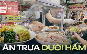 Dân văn phòng Hà Nội "chui xuống" khu chợ dưới lòng đất trăm năm tuổi để ăn cơm, gội đầu vào mỗi buổi trưa